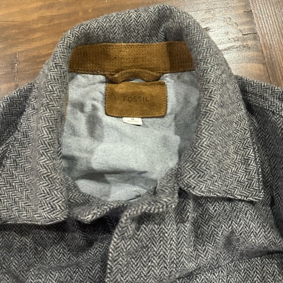 Fossil wool button up coat size M - Picture 2 of 8